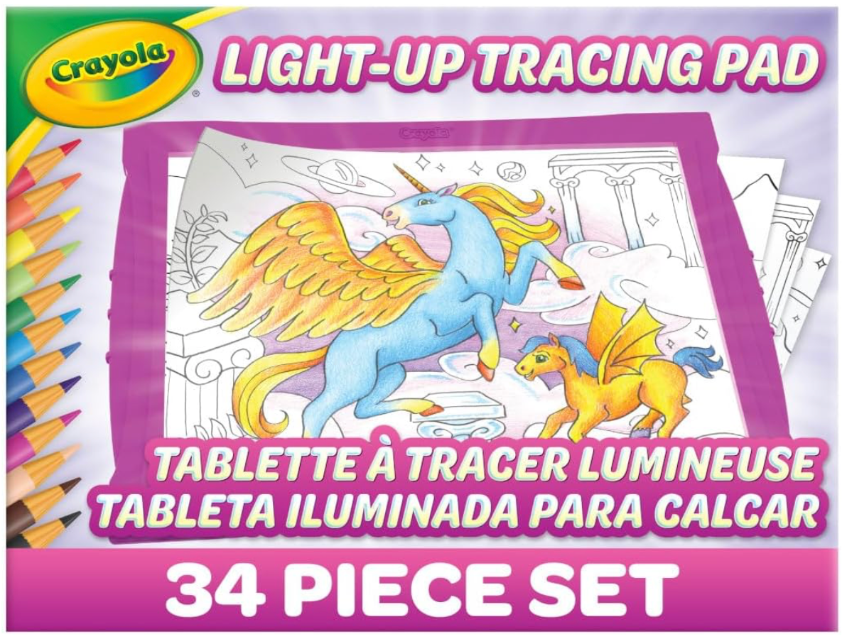 LIGHT UP TRACING PAD - Crayola Tracing Lightbox For Kids Pink & Blue
