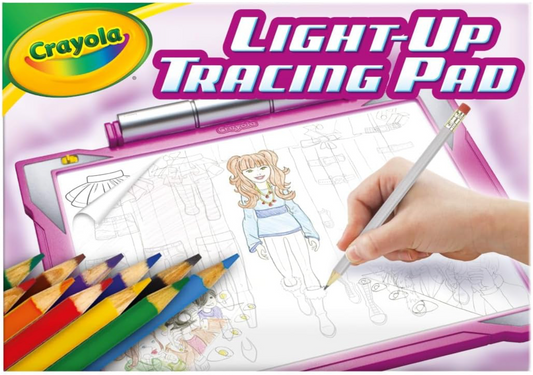 LIGHT UP TRACING PAD - Crayola Tracing Lightbox For Kids Pink & Blue